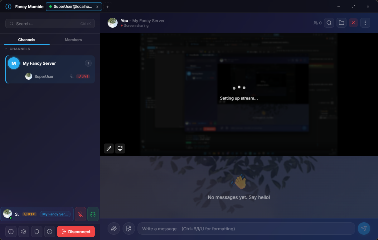 Stream grid with three active streams and a focus view